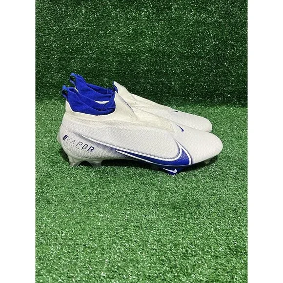 Nike Vapor Edge 360 Elite Football Cleats White Blue CV6282-107 Men’s Size 13.5 - Picture 4 of 9